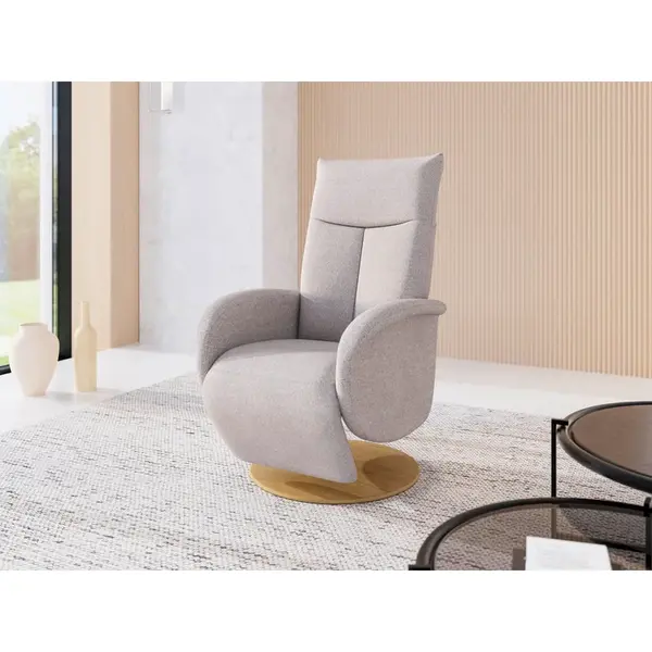 Sit & More RELAXAČNÍ KŘESLO, textil, barvy stříbra