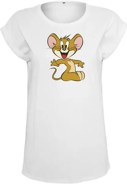 Dámské tričko Tom & Jerry Mouse bílé
