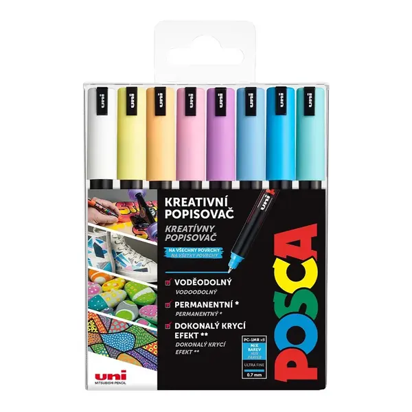 Súprava akrylových popisovačov Uni POSCA PC-1MR