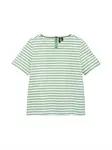 VERO MODA Tričko 'VMABBY'  svetlozelená / biela