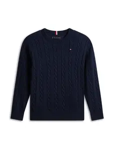 TOMMY HILFIGER Sveter 'Essential'  námornícka modrá