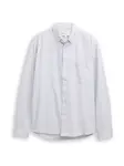 TOM TAILOR DENIM Košeľa  svetlosivá / čierna