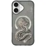Zadní kryt NIMMY case DRAGON  MagSafe pro Apple IPHONE 16, šedá