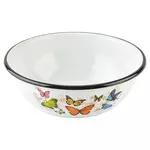 Smaltovaná miska 1,5 l Motýli