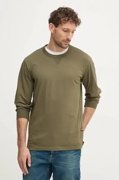 Bavlněné tričko s dlouhým rukávem G-Star