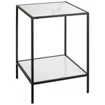 ODKLÁDACÍ STOLEK, černá, bílá