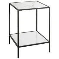 ODKLÁDACÍ STOLEK, černá, bílá