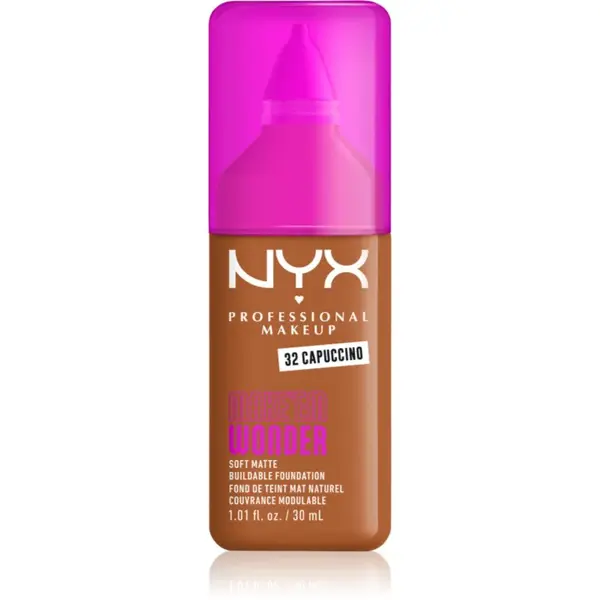 NYX Professional Makeup Make ‘Em Wonder ľahký zmatňujúci make-up odtieň 32 Capuccino 30 ml