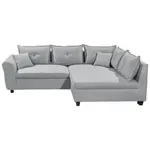 Livetastic ROHOVÁ SEDAČKA, textil, šedá