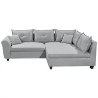 Livetastic ROHOVÁ SEDAČKA, textil, šedá