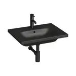 Jika MIo-N umývadlo 60x45 cm černá mat otvor pre batériu uprostred H8127137161041