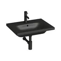 Jika MIo-N umývadlo 60x45 cm černá mat otvor pre batériu uprostred H8127137161041