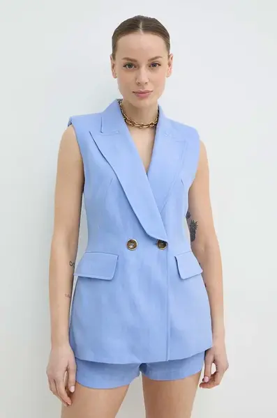 Lněná vesta Luisa Spagnoli VOLTA 541180