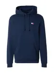 Tommy Jeans Mikina 'Tommy Badge Brushed'  námornícka modrá