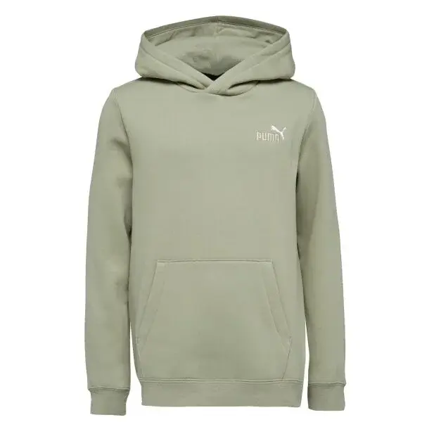 Puma ESS+2 COL SMALL LOGO HOODIE FL Pánska mikina, khaki, veľkosť