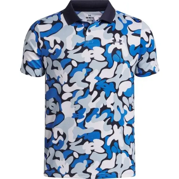 Under Armour PERFORMANCE PRINTED POLO Chlapčenské polokošeľa, mix, veľkosť M