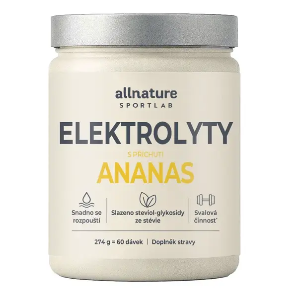 Allnature Sportlab Elektrolyty ananas 274 g