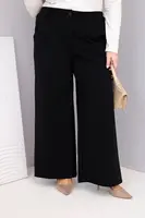 Plus size nohavice s vysokým pásom