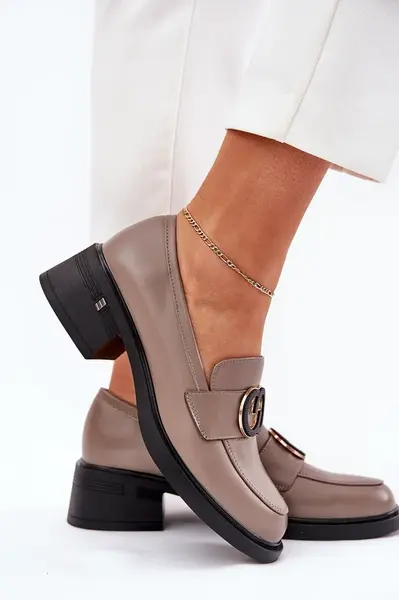 Kožené Mokasíny Na Opätku Vinceza