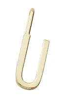 Pozlacený stříbrný přívěsek Design Letters