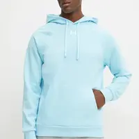 Mikina Under Armour Rival Fleece pánská, modrá barva, s kapucí, hladká, 1379757