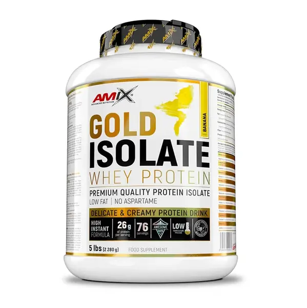 AMIX Nutrition gold whey proteín isolate banán 2280 g