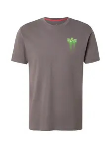 ALPHA INDUSTRIES Tričko  farby bahna / jablková
