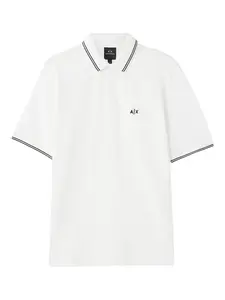 ARMANI EXCHANGE Tričko  čierna / šedobiela