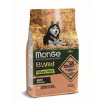 MONGE BWild Grain Free Adult 2,5kg bezobilninové kompletné krmivo pre dospelých psov všetkých plemien s lososom a hráškom