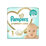 Pampers Premium Care vel. 1 2–5 kg dětské pleny 50 ks