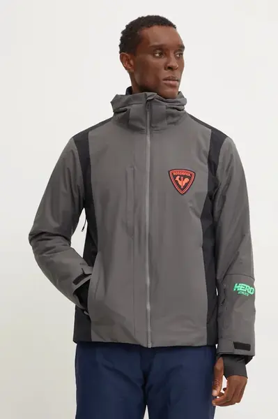 Lyžařská bunda Rossignol Hero Velika šedá barva, RLNMJ18