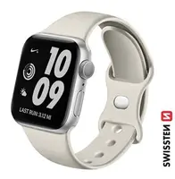 Swissten řemínek pro Apple Watch silikonový 38 / 40 / 41 mm, kamenně šedá