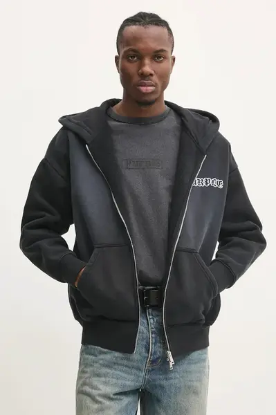 Bavlněná mikina PURPLE BRAND HWT FLEECE ZIP FRONT HOODY