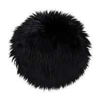 Polštář na židli House Nordic Lambskin Seat Artificial černá barva