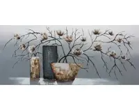 Ručne maľovaný obraz Dekoratívne zátišie 140x60 cm, olejomaľba%