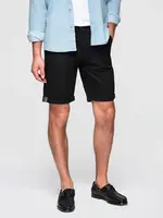 Ombre Classic men's chino shorts with rolled up leg - black