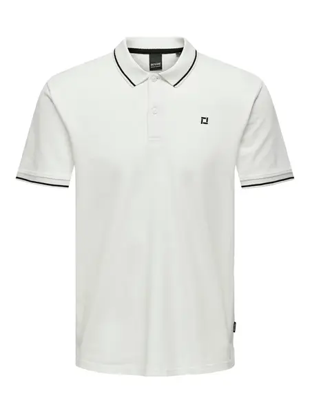 Only & Sons Tričko 'Fletcher'  čierna / biela