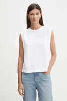 Bavlněný top Levi's bílá barva, A8794