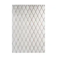 XXXL KOBEREC S VYSOKÝM VLASEM, 80/150 cm, bílá, béžová