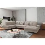 Sit & More SEDACÍ SOUPRAVA, textil, šedobéžová