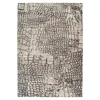 KOBEREC TKANÝ NA PLOCHO, 160/230 cm, šedá