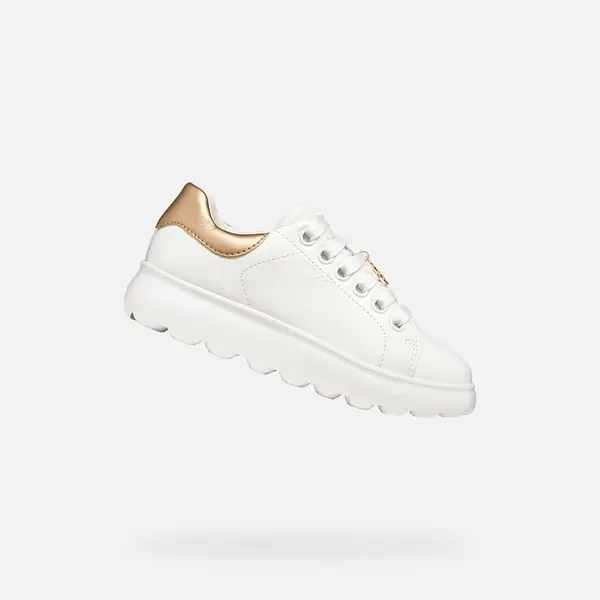 Bílé dívčí tenisky Geox Puffypop