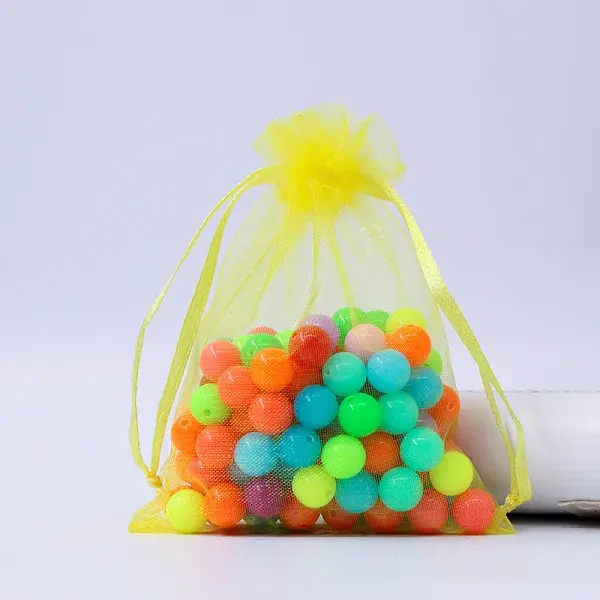 Rectangle Organza Drawstring Bags
