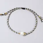 Natural Freshwater Pearl Bead Braided Bead Bracelets