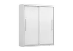 Šatní skříň Rico II Barva korpusu: Bílá, Dveře: Bílé