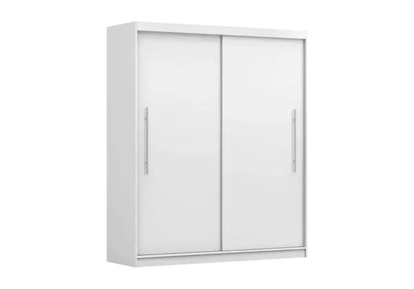 Šatní skříň Rico II Barva korpusu: Bílá, Dveře: Bílé