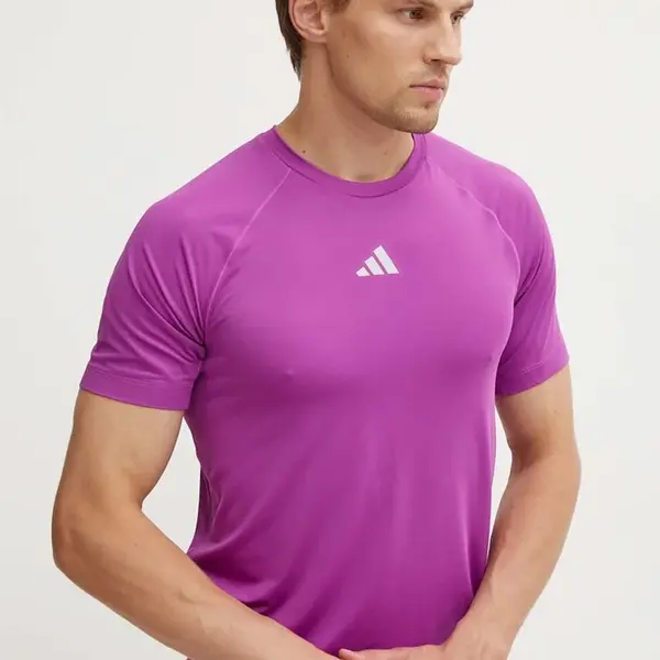 Tréninkové tričko adidas Performance Gym+ fialová barva, IW8372