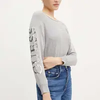 Svetr Guess MAEVE dámský, šedá barva, lehký, W4YR34 Z2NQ2