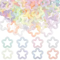 100Pcs Transparent Luminous Acrylic Pendants