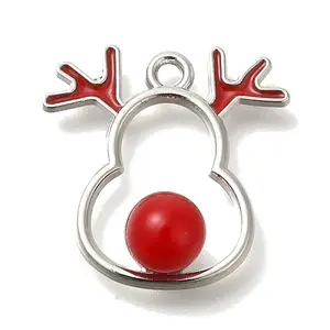 Christmas Theme Alloy Enamel Pendants